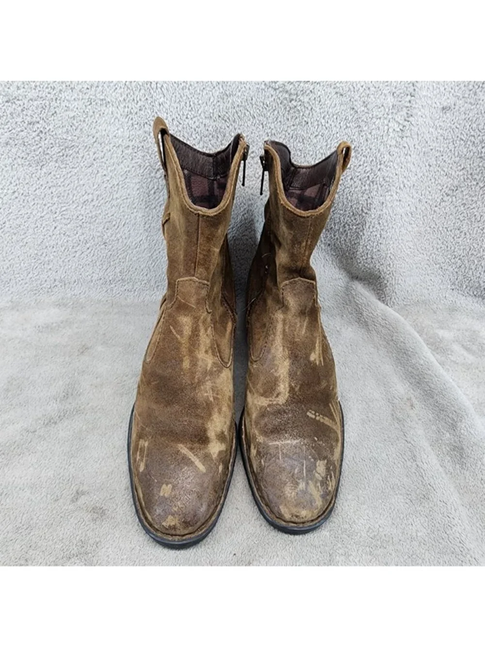 Born Boots Womens Size 8 M/W Brown Leather Ankle Booties *Read*